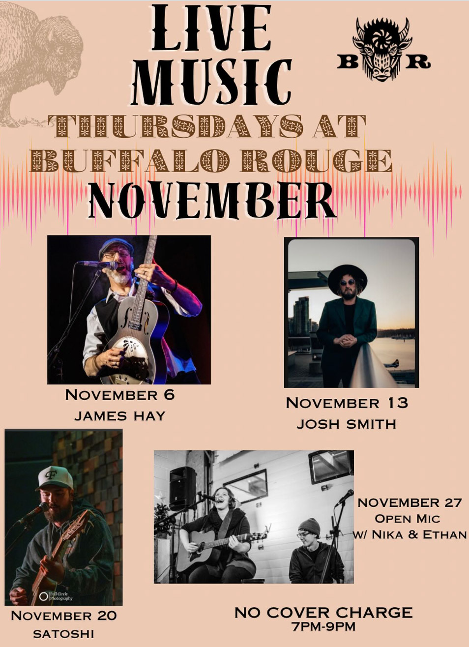 Live Music Thursdays @ Buffalo Rouge