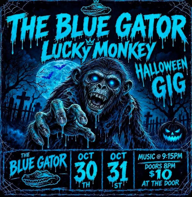 Lucky Monkey Halloween Gig at The Blue Gator